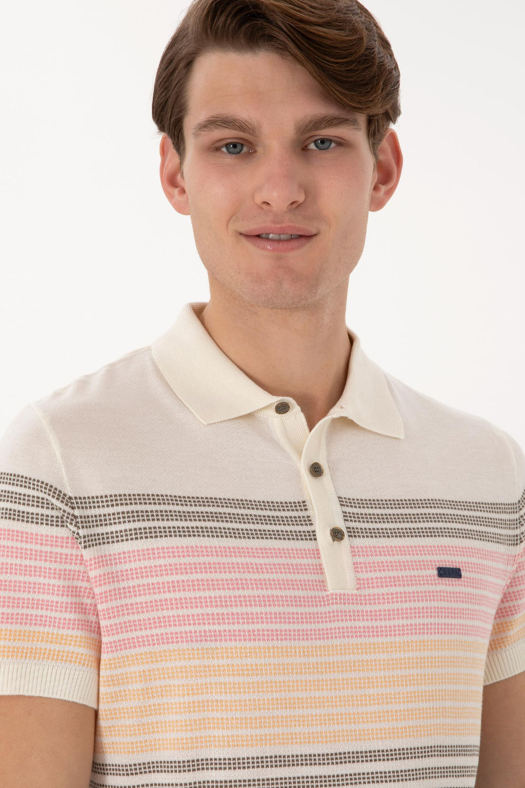 Erkek Slim Fit Polo Yaka Vizon Ti__rt - U.s. polo assn фото 2