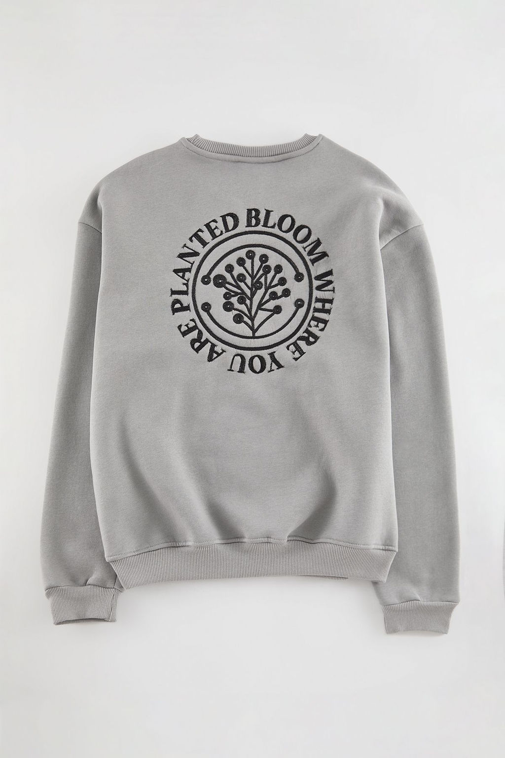 TRENDYOL MAN Kahverengi Oversize/Genis Kesim Cicek Nak?s Ici Polar/S?cak Tutan Pamuk Sweatshirt TMNAW24SW00012 - Trendyolmilla фото 47