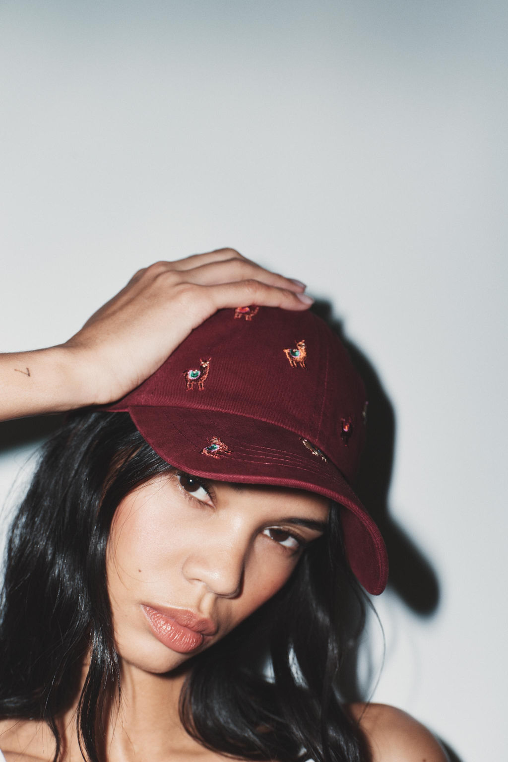 TWILL CAP WITH EMBROIDERY