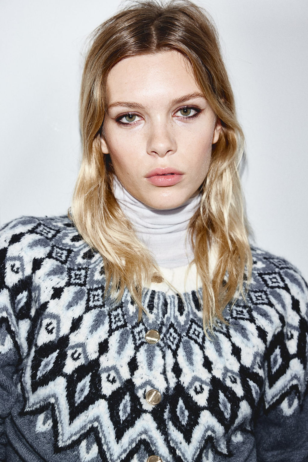 Cardigan en punto jacquard - H&m фото 3