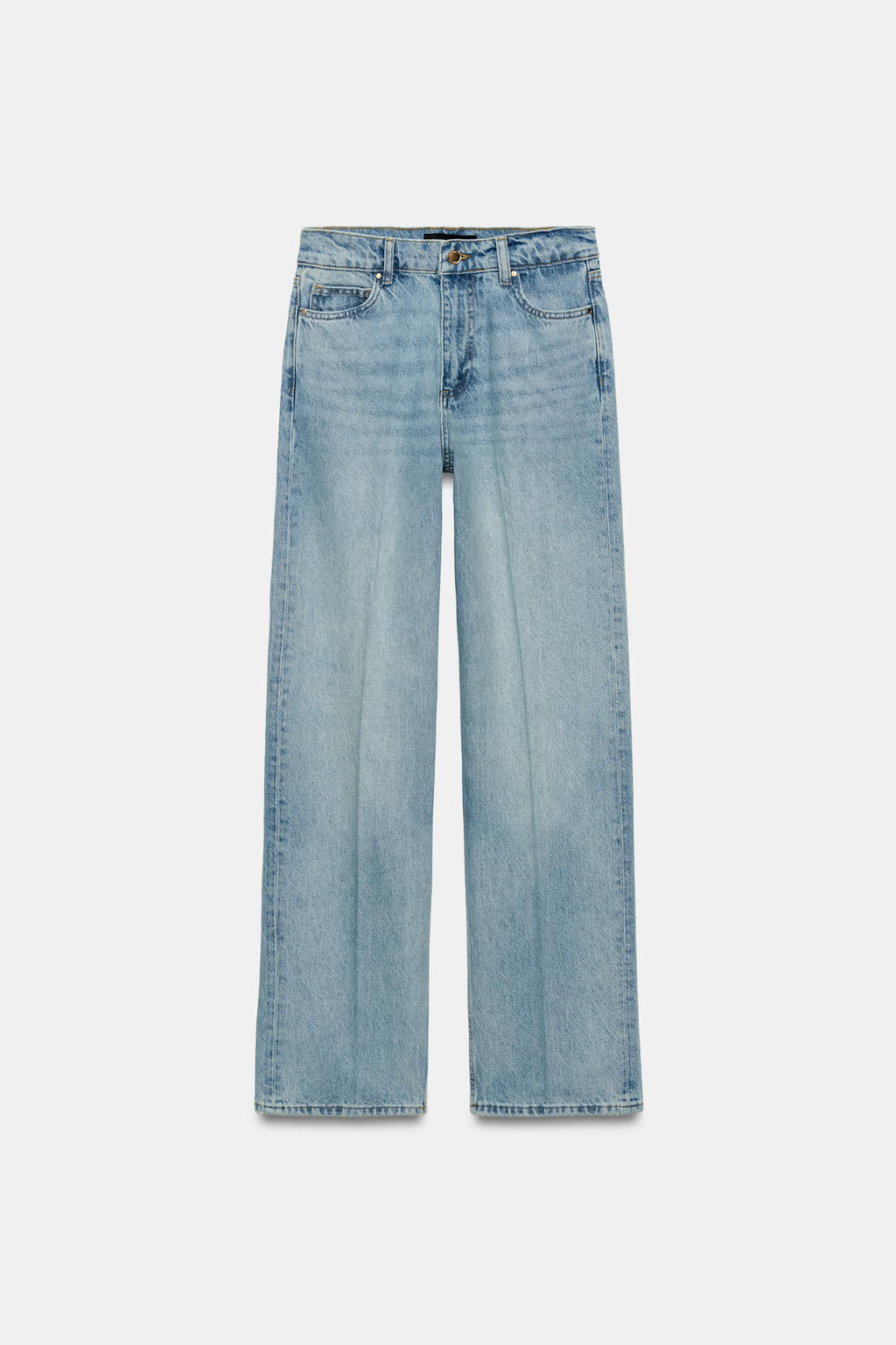 JEANS Z1975 STRAIGHT TIRO ALTO / Azul claro - Zara фото 8