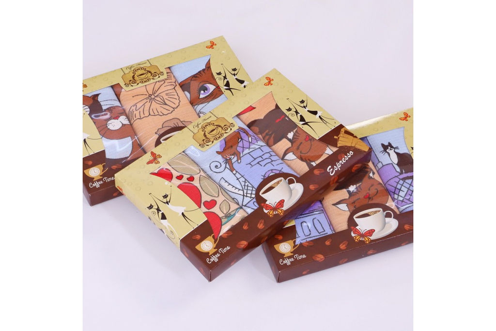 Набор вафельное полотенце. в коробке НВКК34*3шт. - Наталья-текстиль фото 2