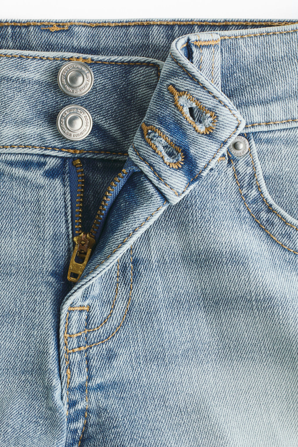 Minishorts denim de talle bajo - H&m фото 5