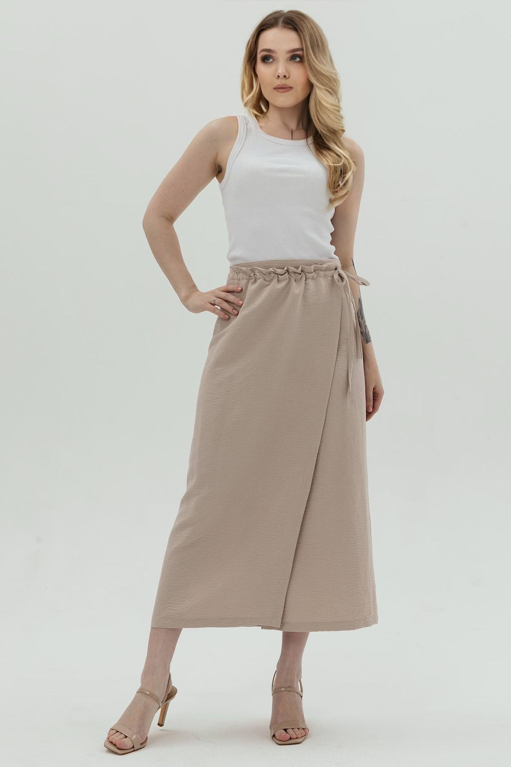 Юбка женская 181/04/Бежевый - Rise фото 2