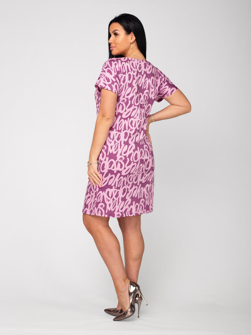 Туника женская кулирка МЭГГИ СИРЕНЬ - Domtrik фото 2