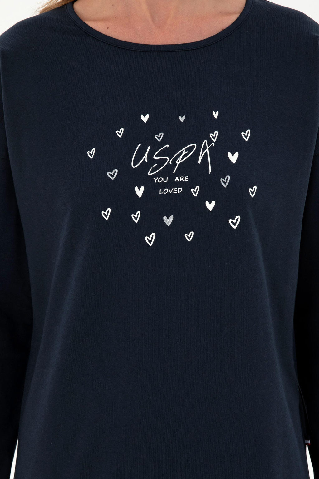 Женский темно-синий пижамный комплект Неожиданная скидка в корзине - U.s. polo assn фото 5