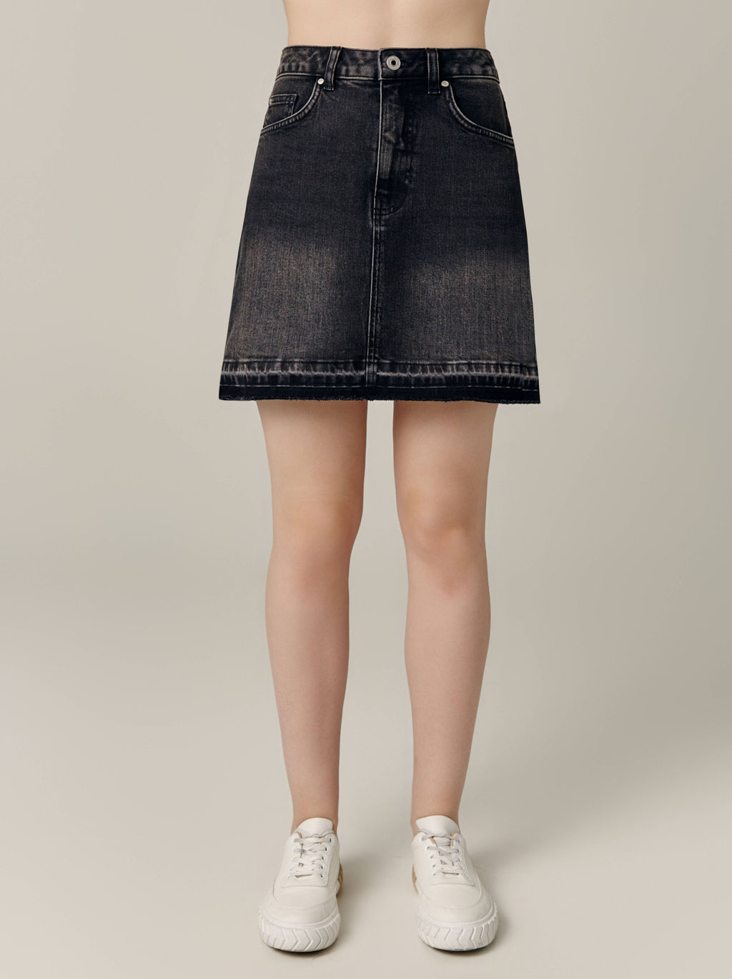 CONTE CON-687 Юбка джинсовая женская washed black