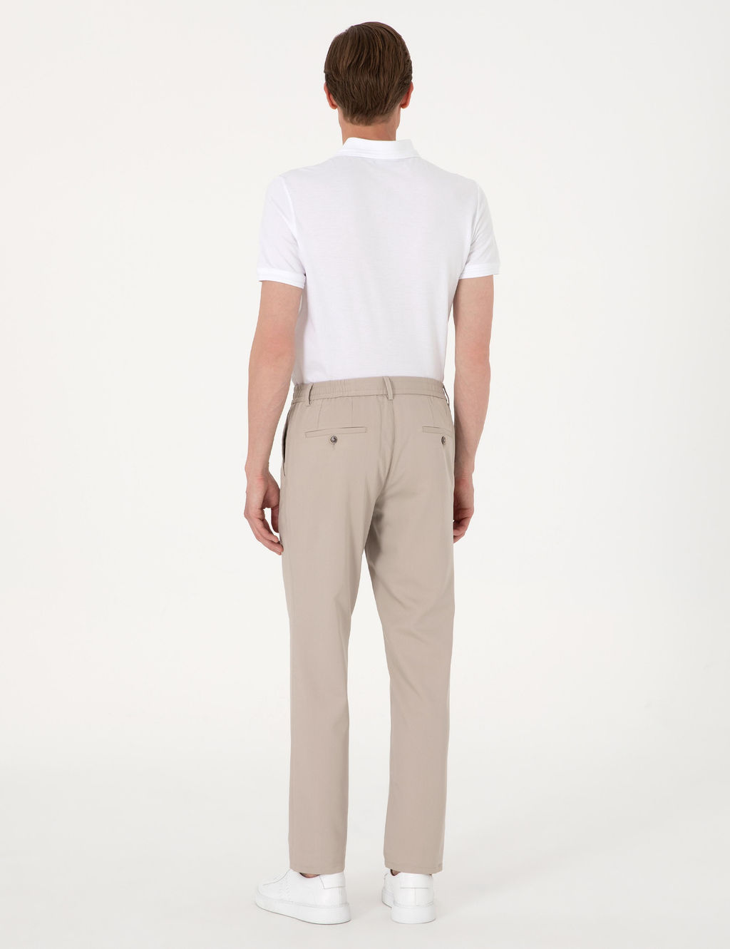 Bej Slim Fit Kuma_ Pantolon
