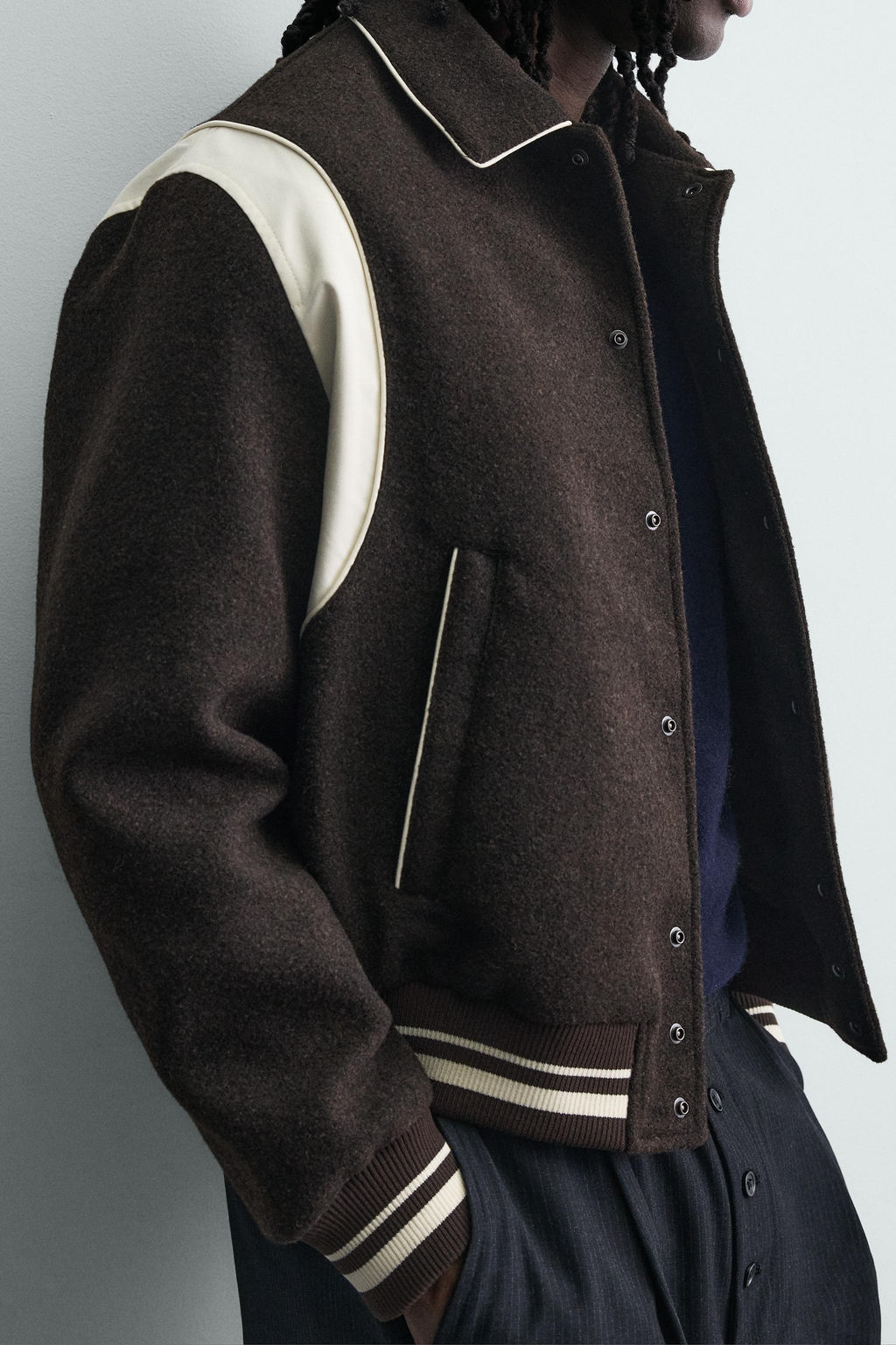 CONTRAST BOMBER JACKET - Zara фото 6