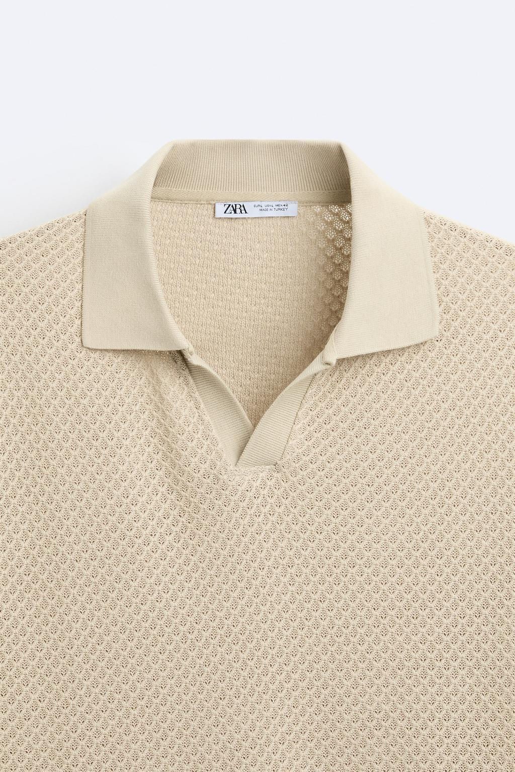 TEXTURED POLO SHIRT - Zara фото 16