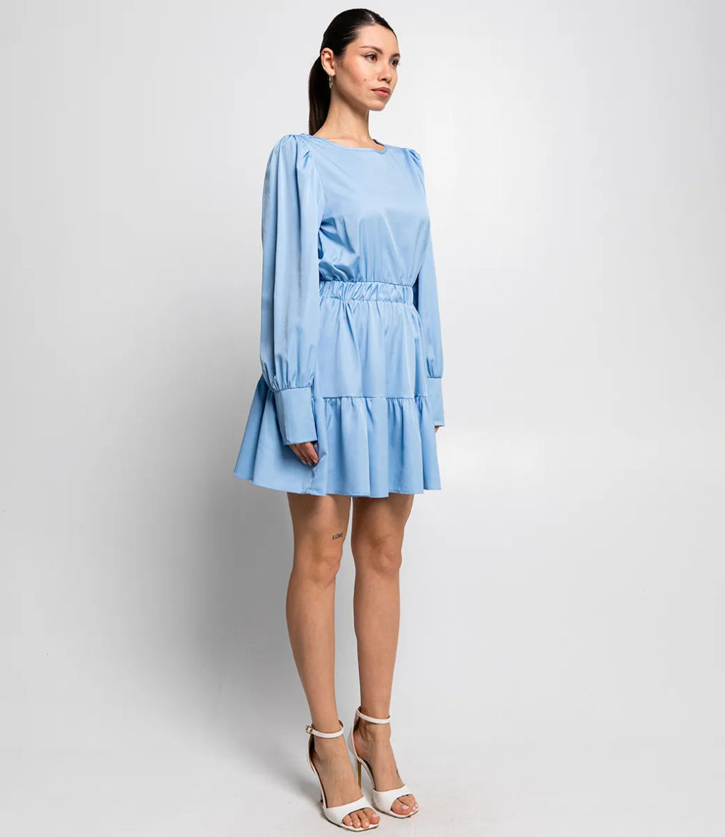 Платье #КТ2257, голубой