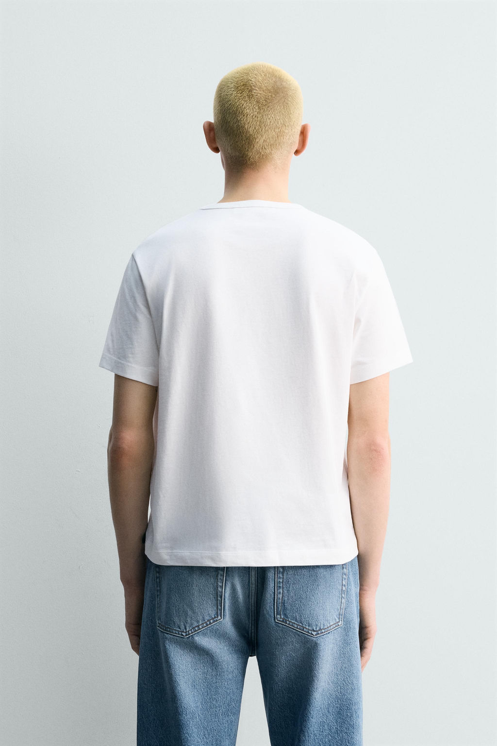 CAMISETA REGULAR FIT / Blanco - Zara фото 3