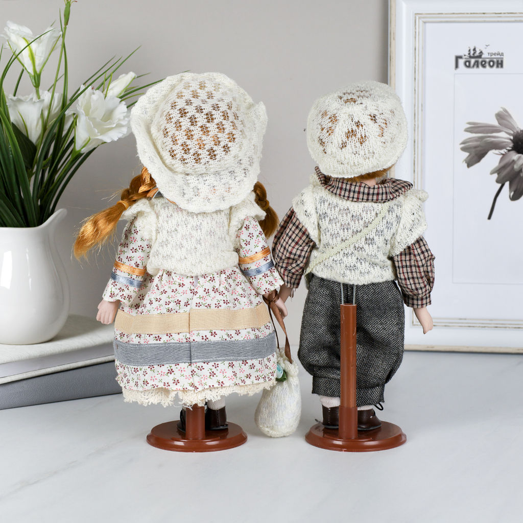 Сувенир коллекционный Мальчик и Девочка 2 штуки набор 31 см / 1213 /уп 24/ - Галеонтрейд фото 19