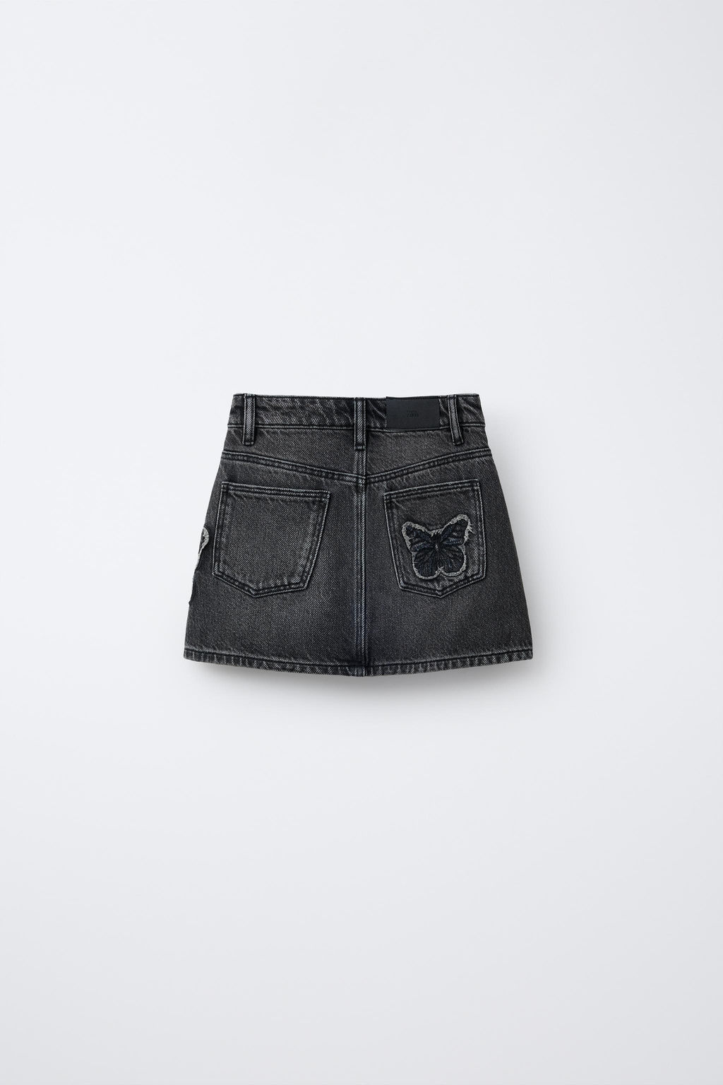 EMBROIDERED BUTTERFLY DENIM SKIRT - Zara фото 2