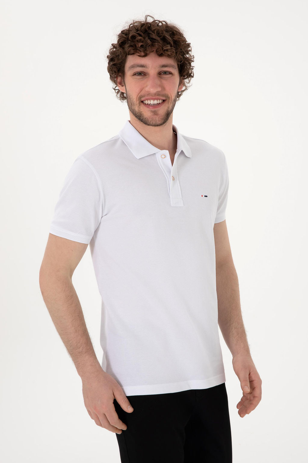 Erkek Slim Fit Polo Yaka Beyaz Basic Ti__rt Sepette S_rpriz _ndirim - U.s. polo assn фото 10