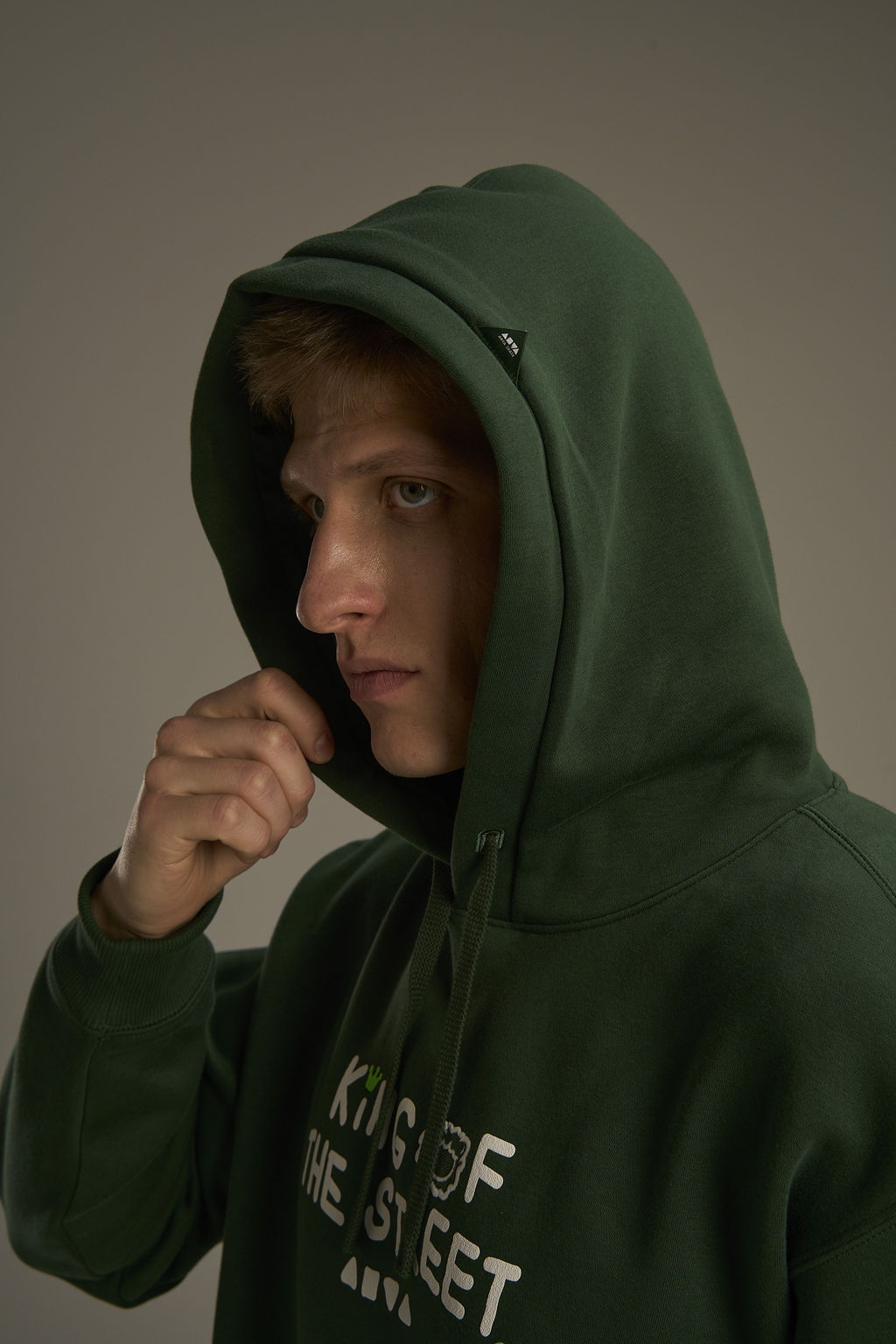 Худи утепленное Зеленый