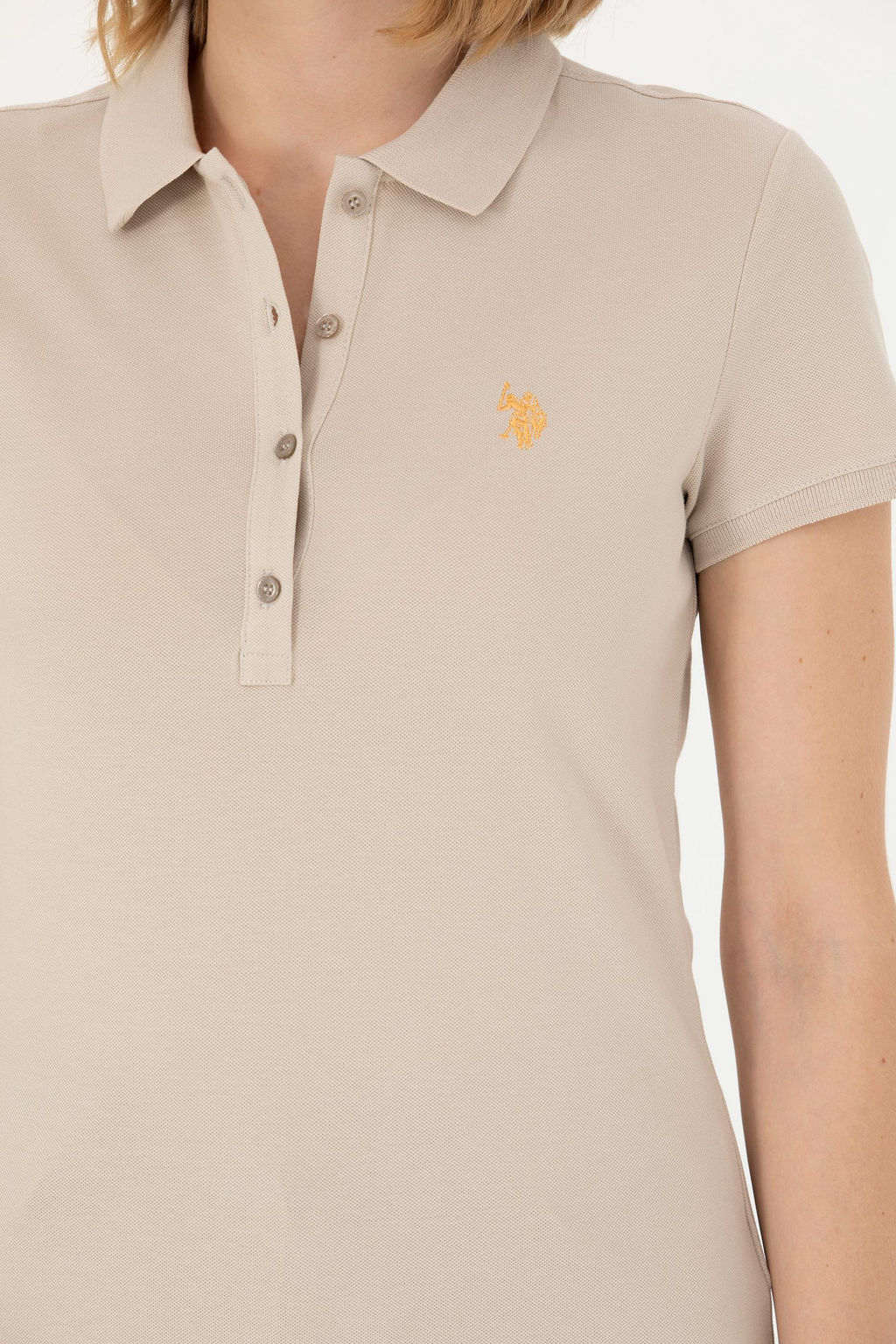 U. S. Polo Assn Женская базовая футболка Stone - U.s. polo assn фото 21