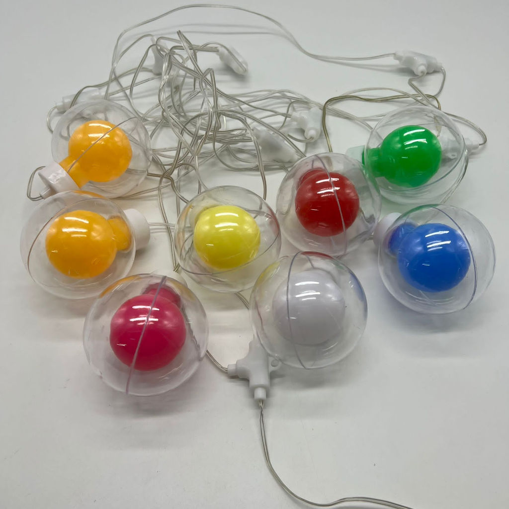 Гирлянда Шар в шаре с креплением 3 м 8 шаров (арт. HZ-125) - Ип лебедев о.ю фото 3