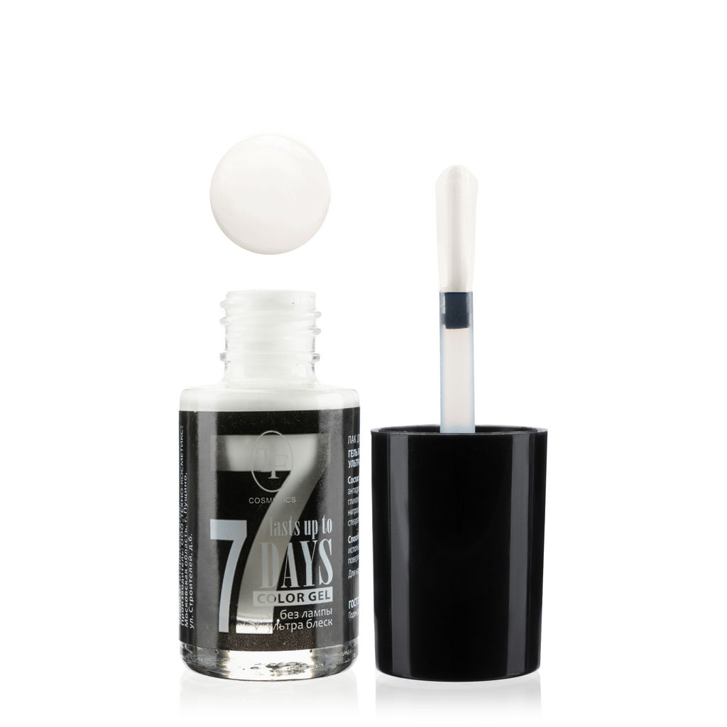 TF Лак для ногтей COLOR GEL тон 249 Matte white/Матовый белый 8мл