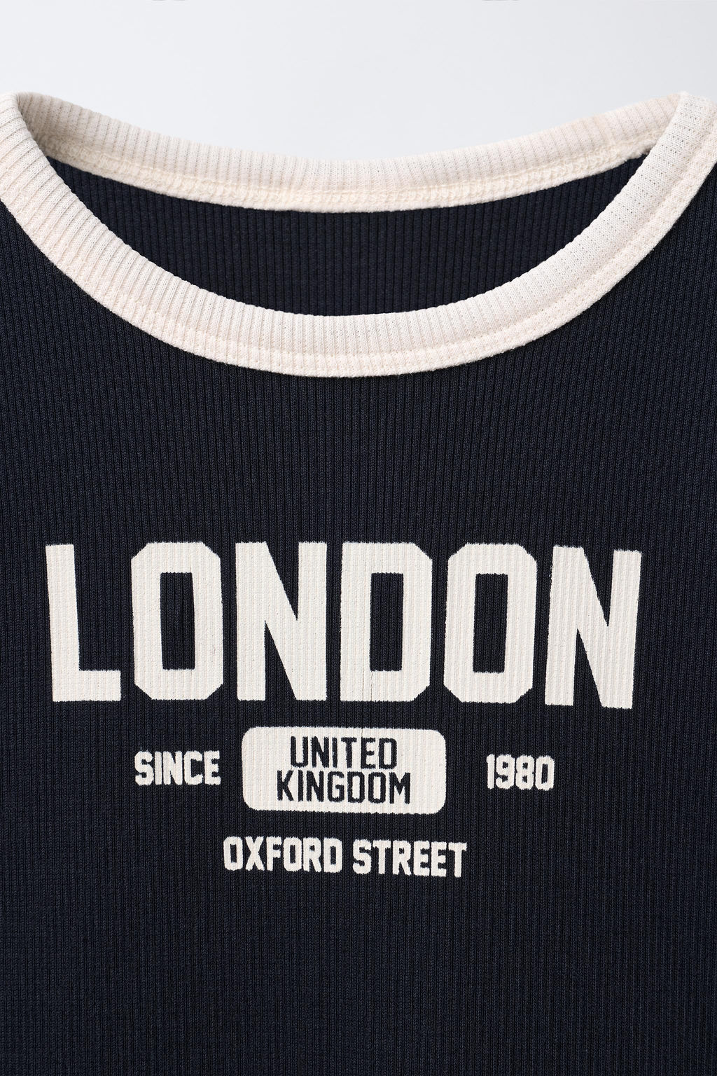 TEXT RIBBED DRESS - Zara фото 3