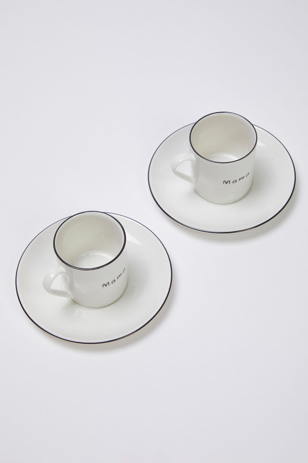 Trendyolmilla Home 2li Porselen Fiyonk/Kurdele Bask?l? Kahve Fincan? TPHSS25KFC00005 фото 4