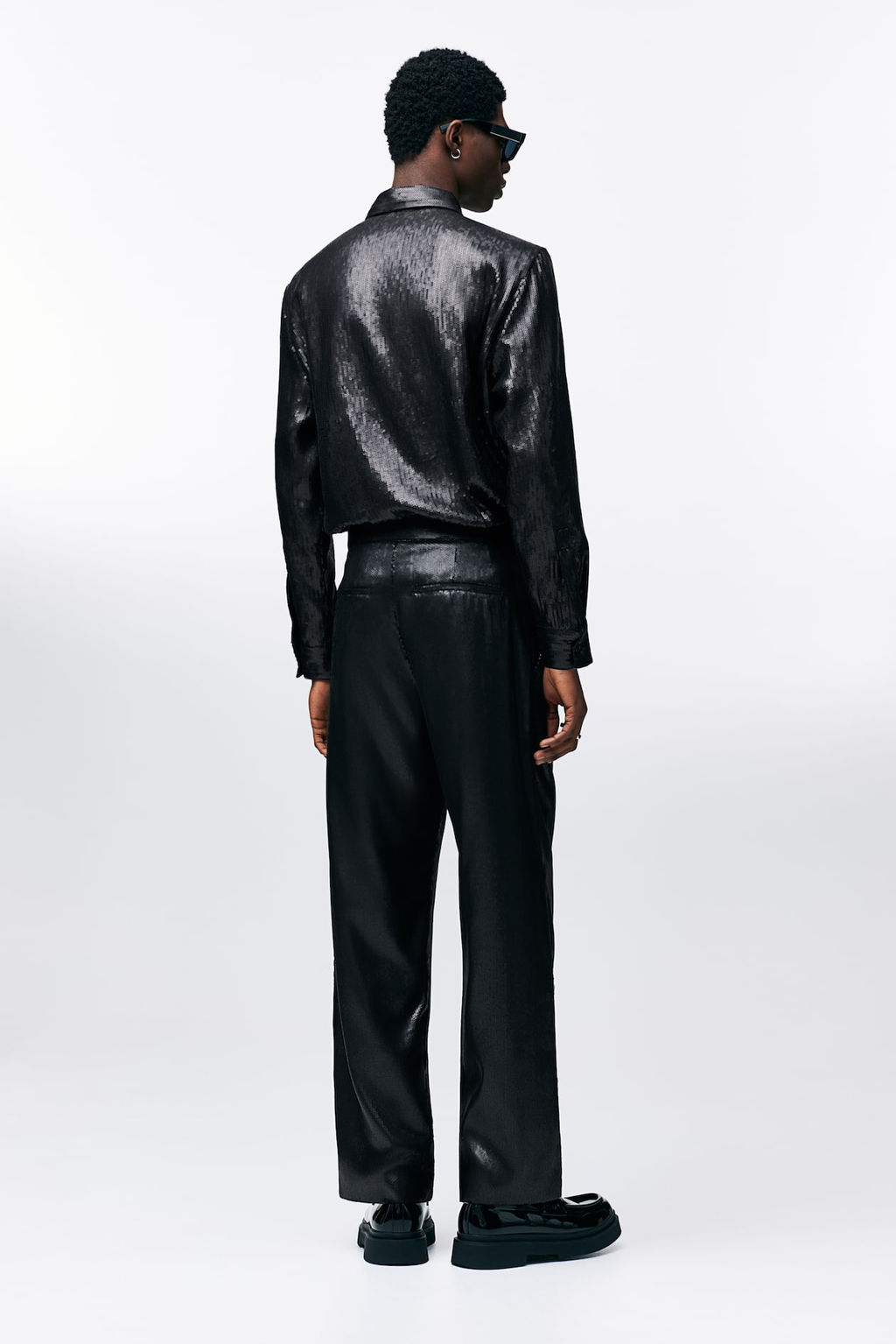 Pantalon de lentejuelas Relaxed Fit - H&m фото 3