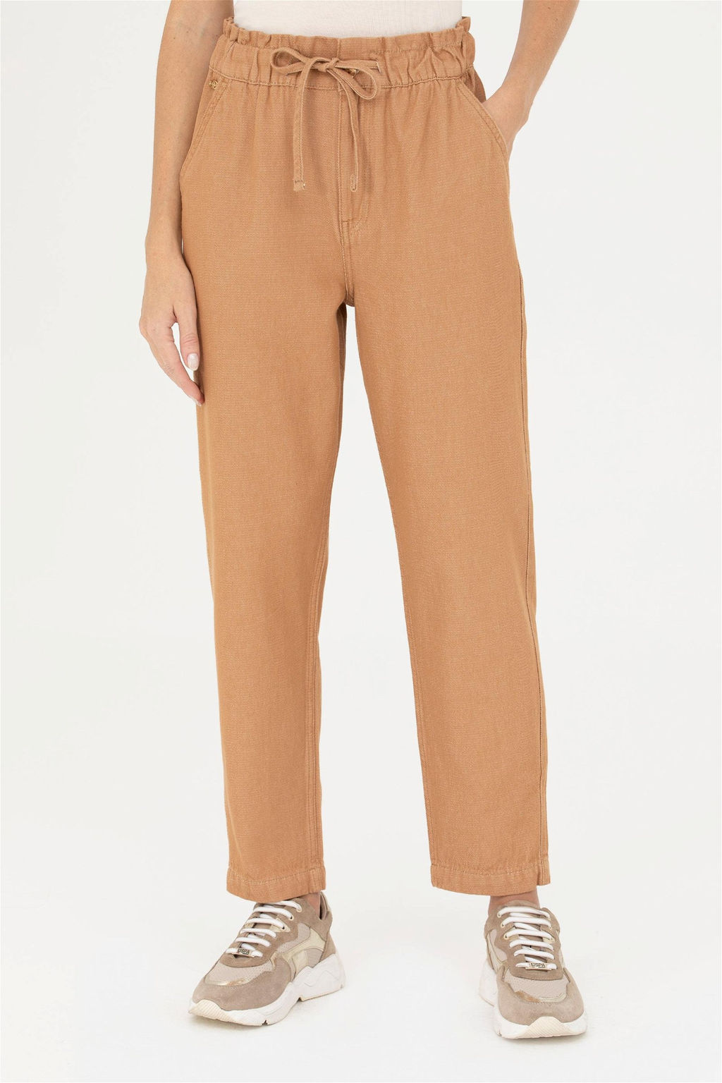 Женские джинсовые брюки светло-коричневого цвета - U.s. polo assn фото 9