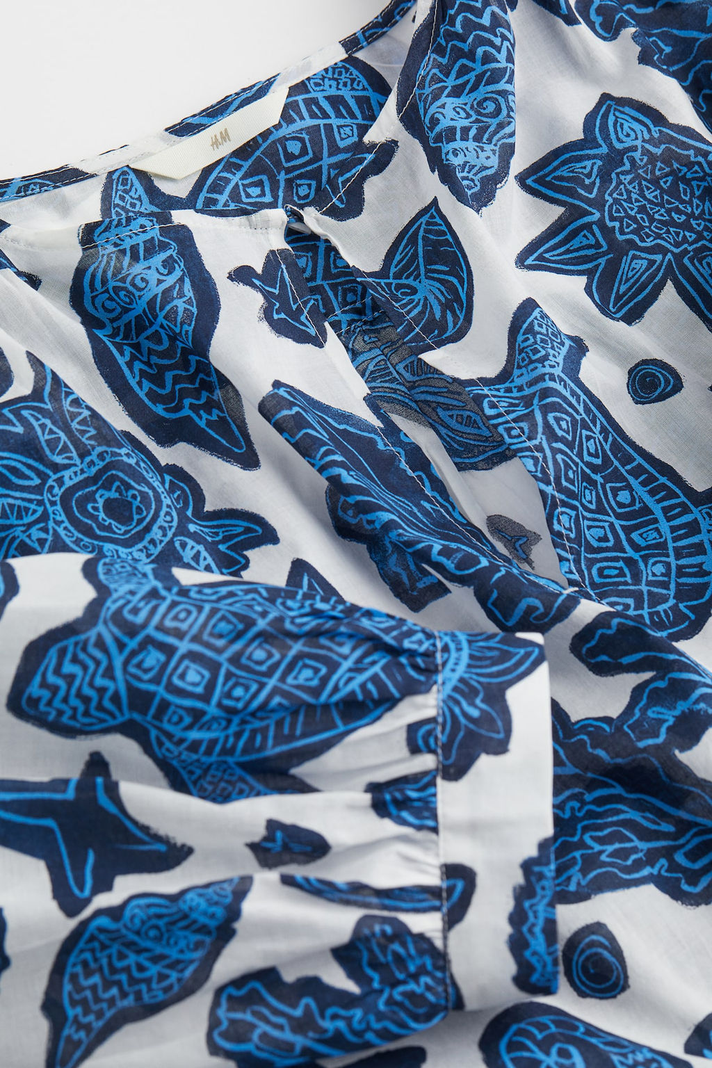 H&M+ Blusa corta de algodon  фото 2