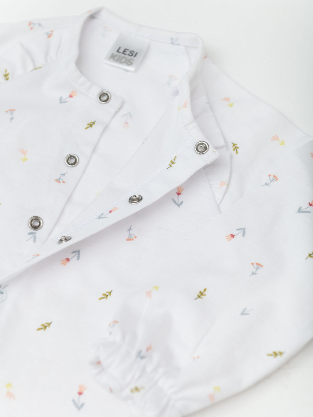 Кофта ясельная для девочки, бел/роз - Lesi kids фото 5
