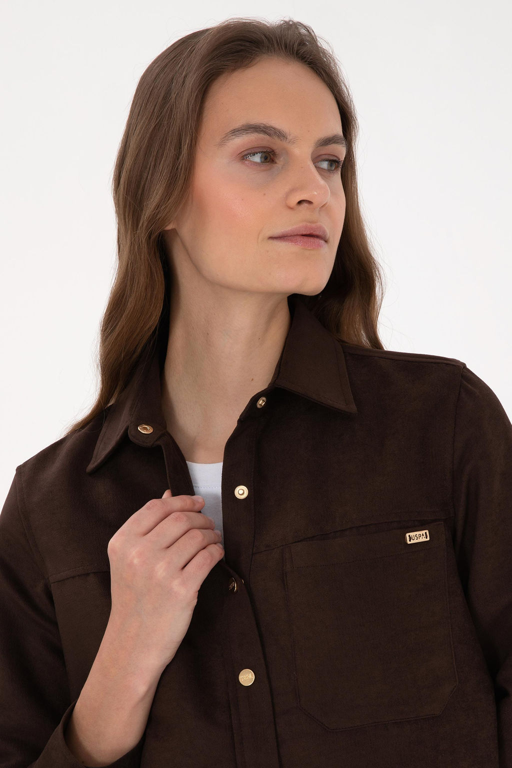 Kad_n Kahverengi Uzun Kollu G_mlek - U.s. polo assn фото 2