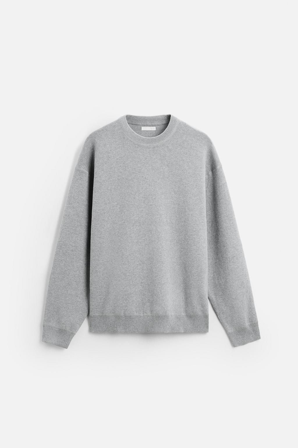 RELAXED FIT COTTON BLEND SWEATER - Zara фото 22