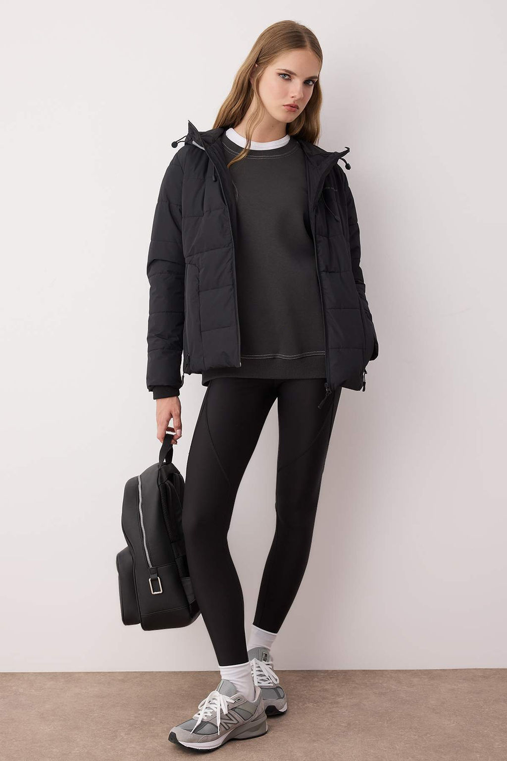 Bej Regular Kal?p Kapusonlu Su Itici Sisme Mont TWOAW26MO00000 - Trendyolmilla фото 10