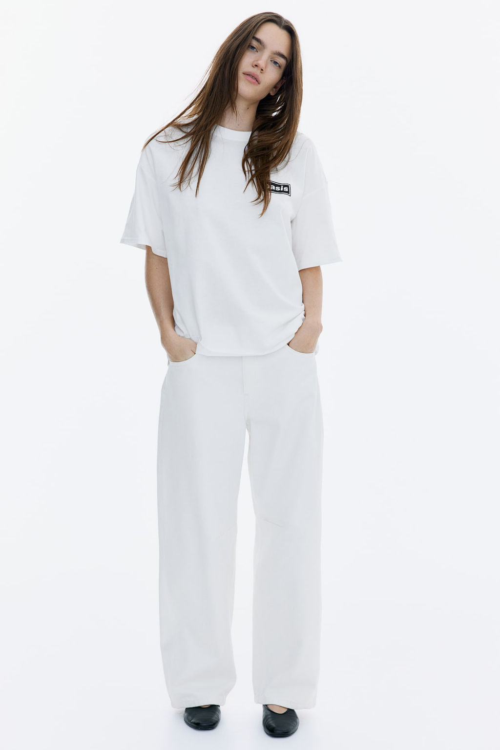 Camiseta oversize con motivo estampado - H&m фото 3