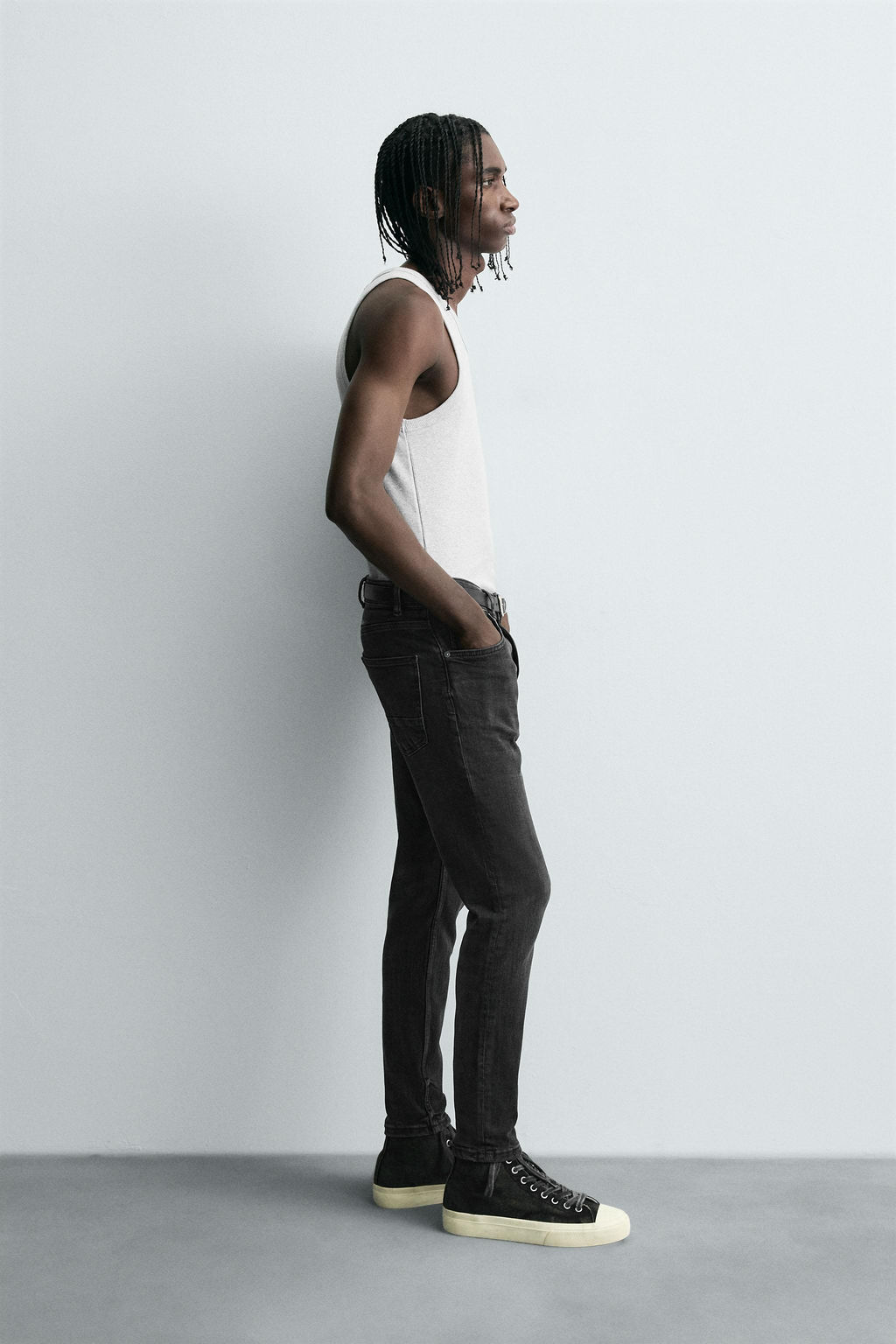 JEANS SKINNY CROPPED FIT / Carb?n - Zara фото 4