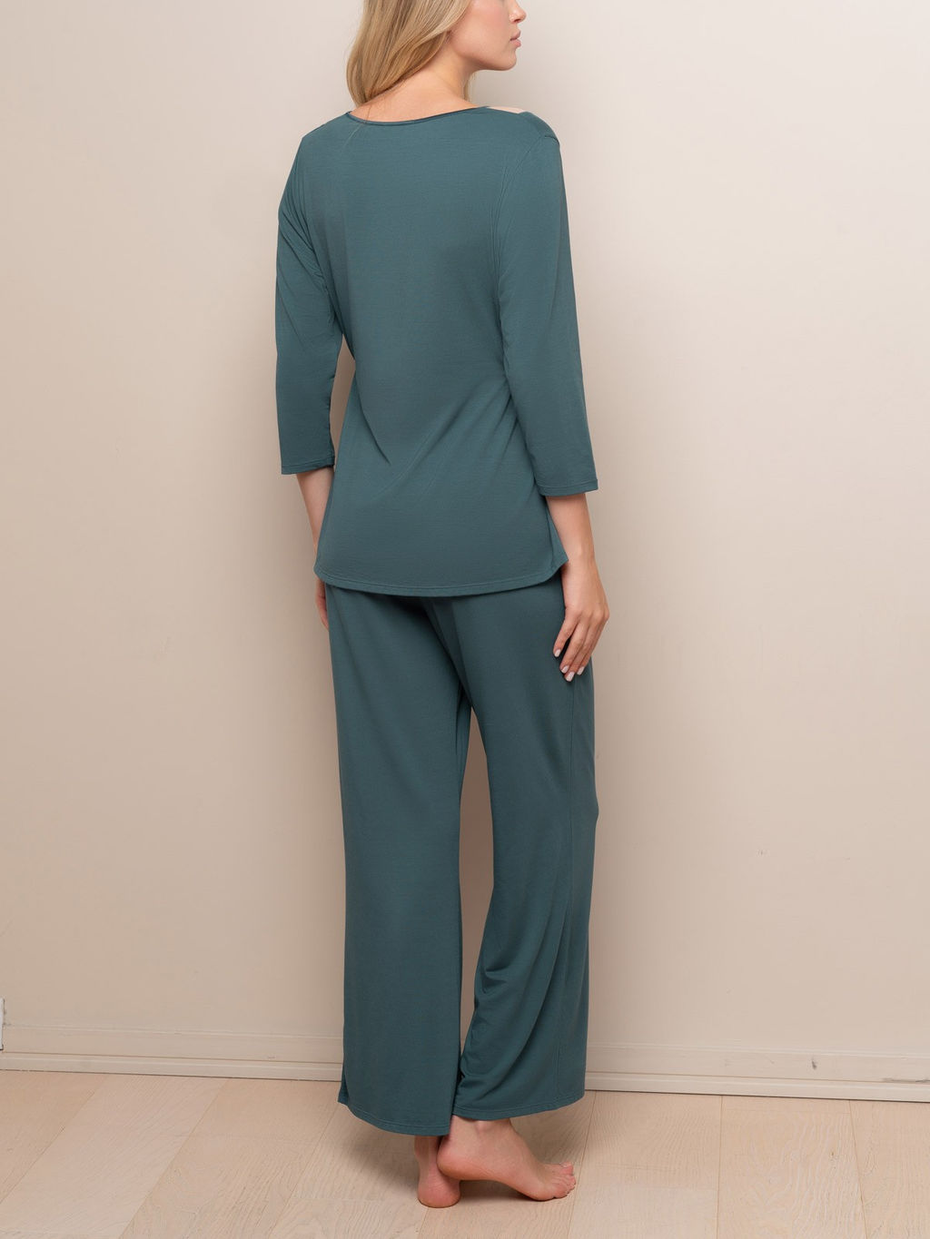 Пижама домашняя Indefini с длинным рукавом и брюками из модала  фото 2