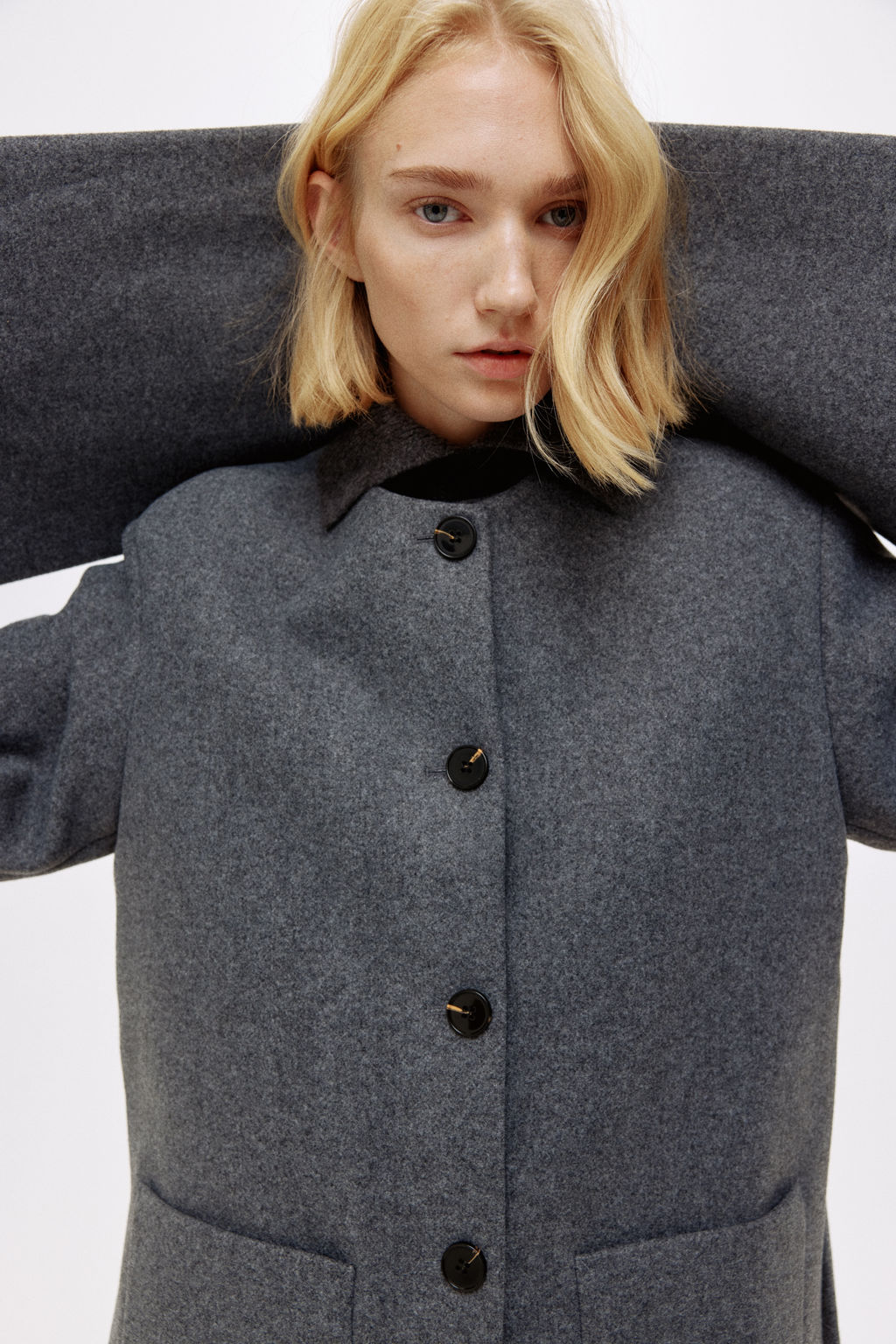 Abrigo con cuello tipo bufanda - H&m фото 3