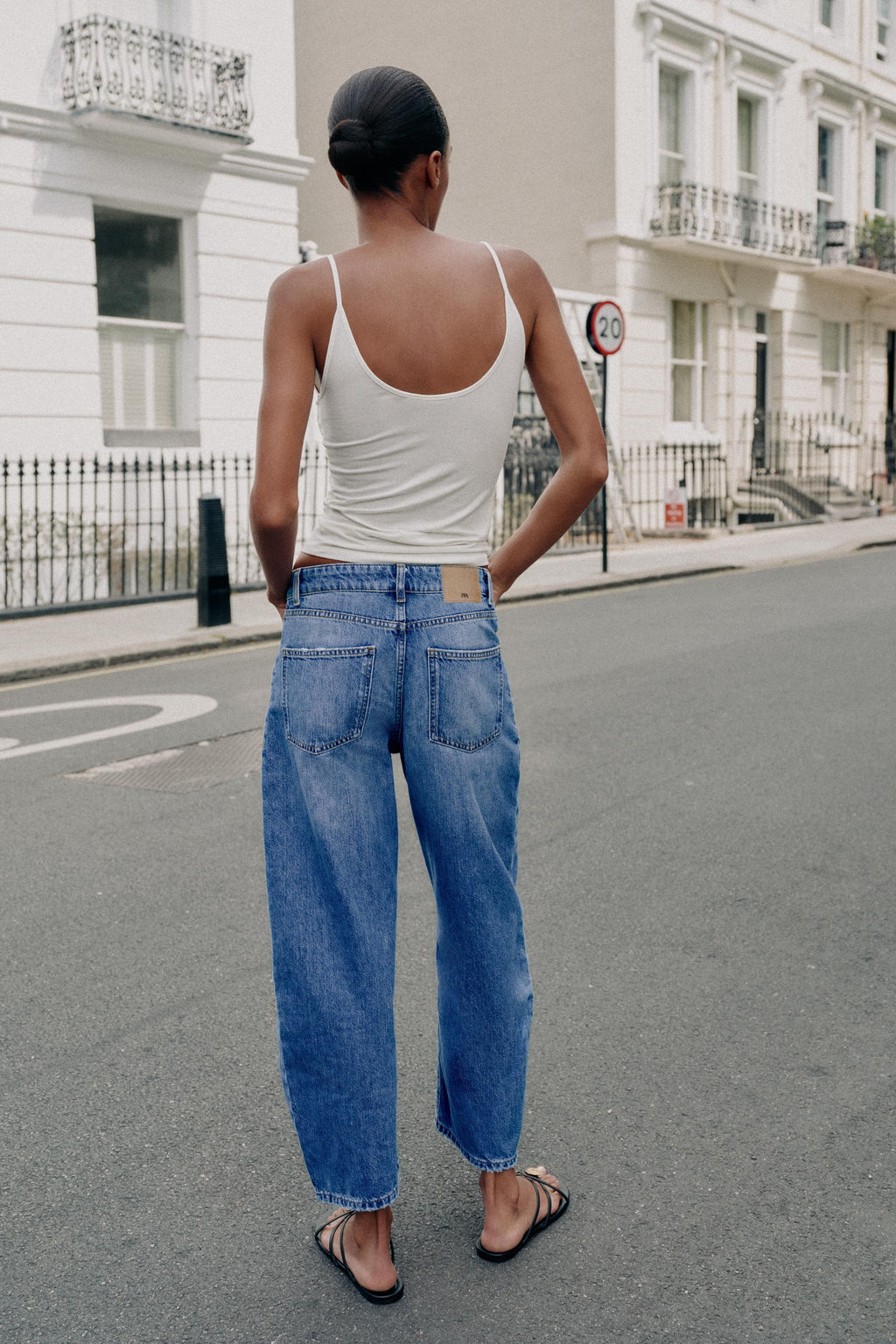 JEANS Z1975 BARREL / Azul medio - Zara фото 4