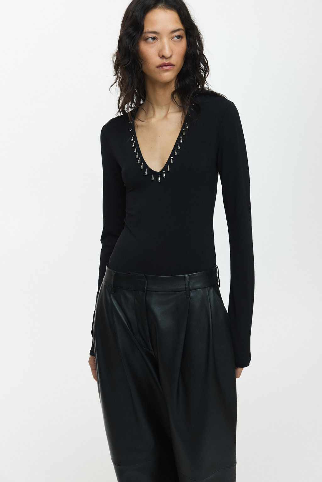 Body con ribete de cuentas - H&m фото 5