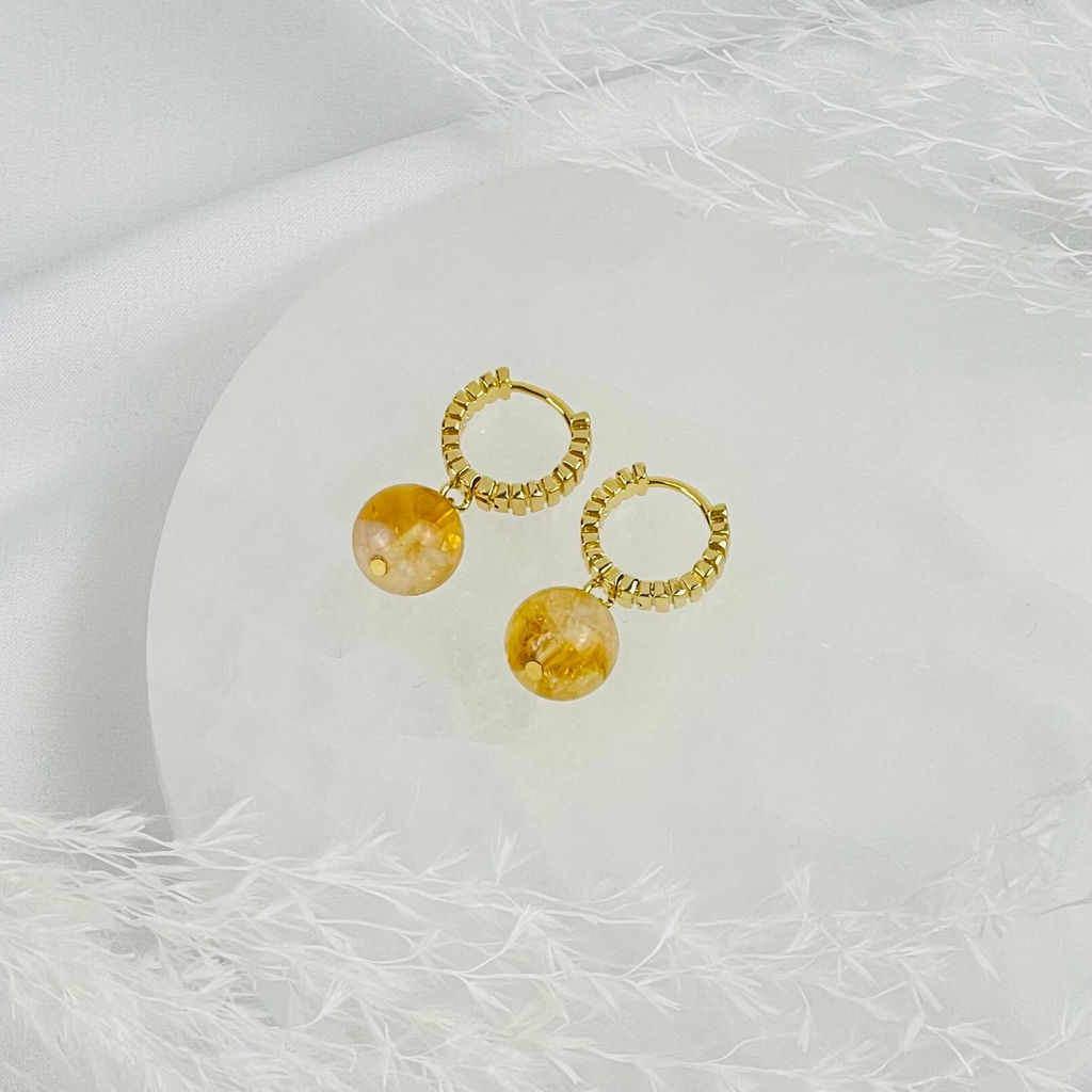 Серьги из Цитрина - Радуга самоцветов фото 2