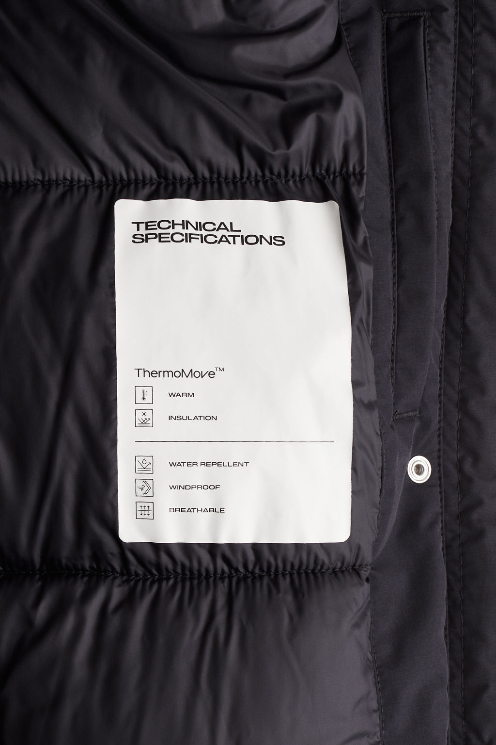 Parka acolchada en ThermoMove - H&m фото 13
