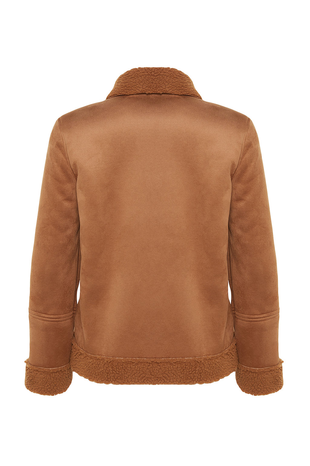 TRENDYOLMILLA Kahverengi Pelus Detayl? Mont TWOAW24MO00368 фото 8