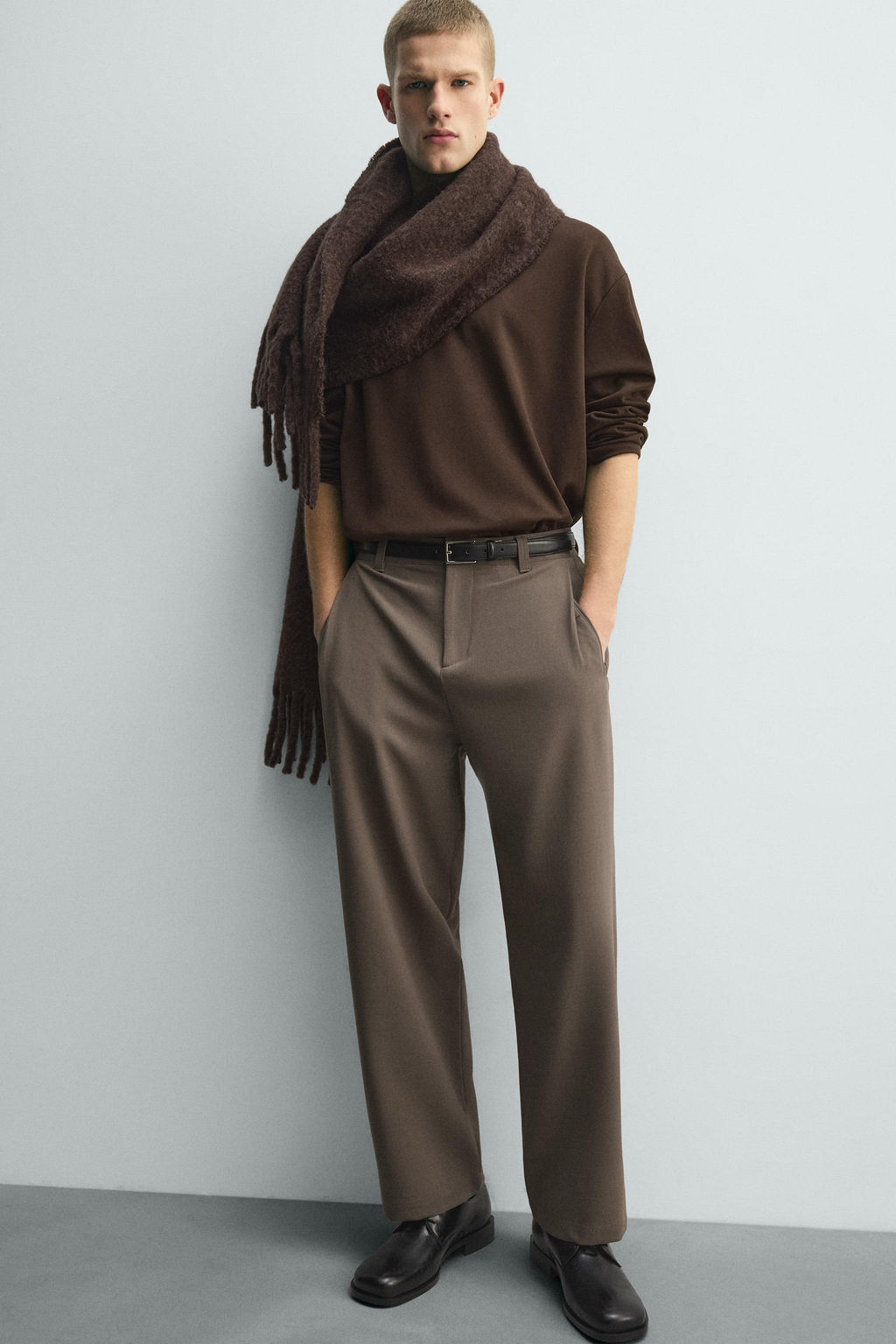 PLEATED RELAXED FIT TROUSERS - Zara фото 15