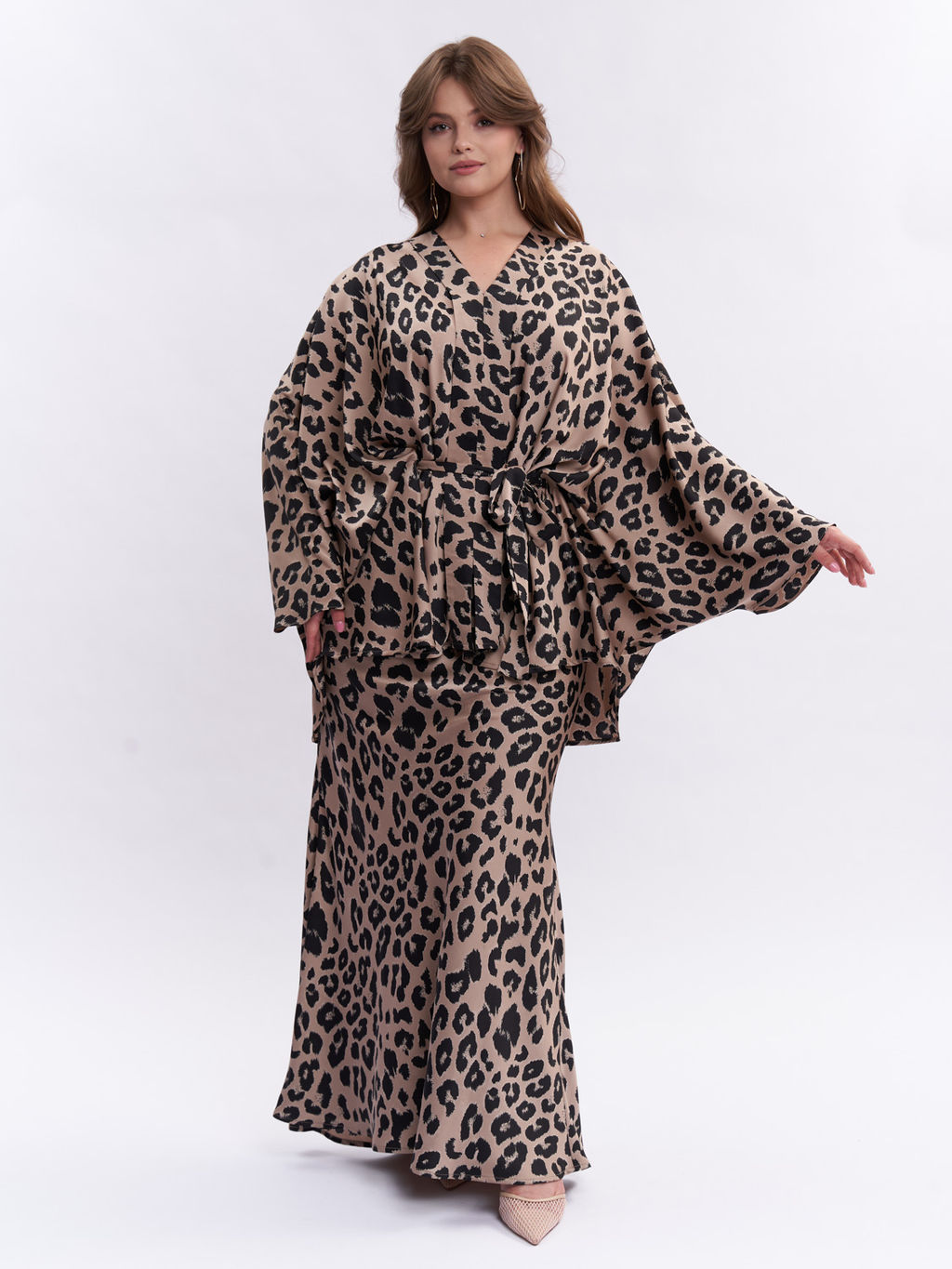 Шелковая леопардовая блузка TBL73537LEO18 - Артесса фото 2