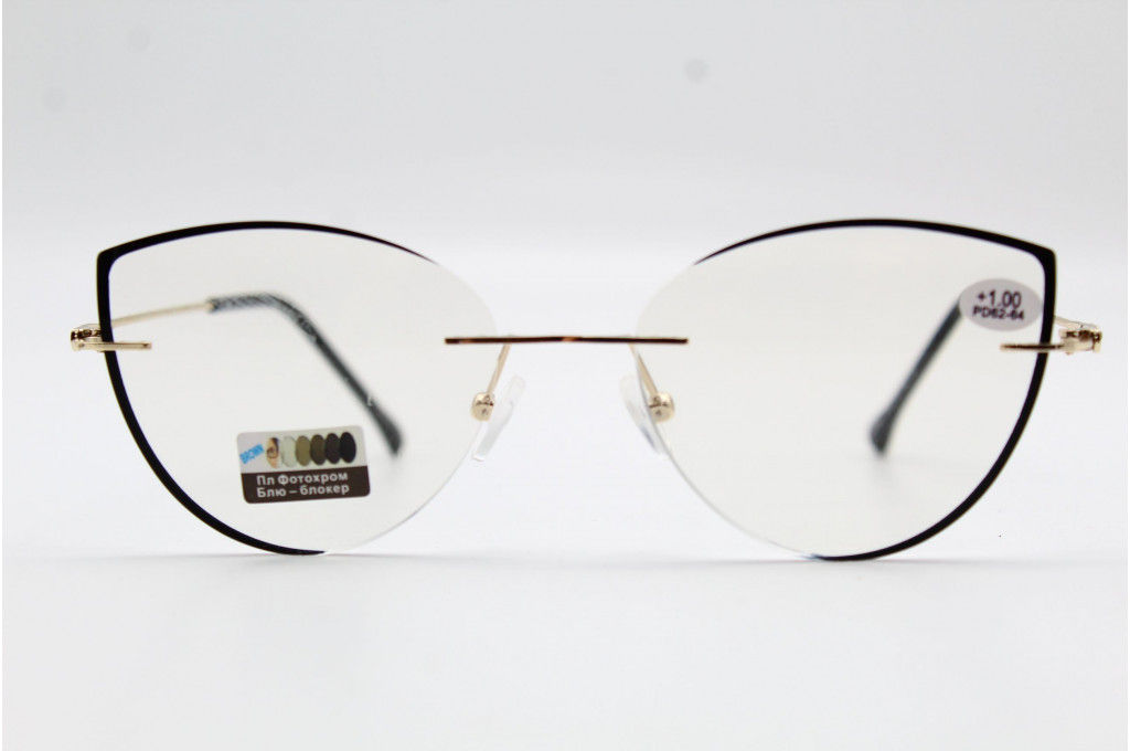 Готовые очки GLODIATR 2560 54-18-142 (фотохром+блюблокер)