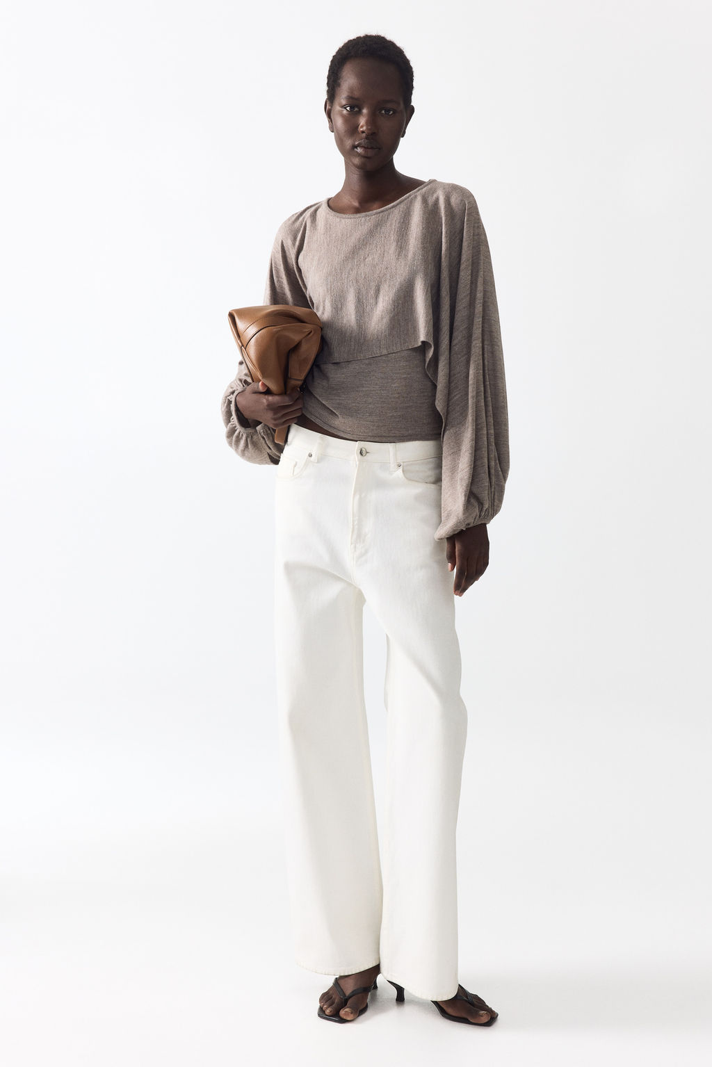 Top efecto layering en punto fino - H&m фото 6
