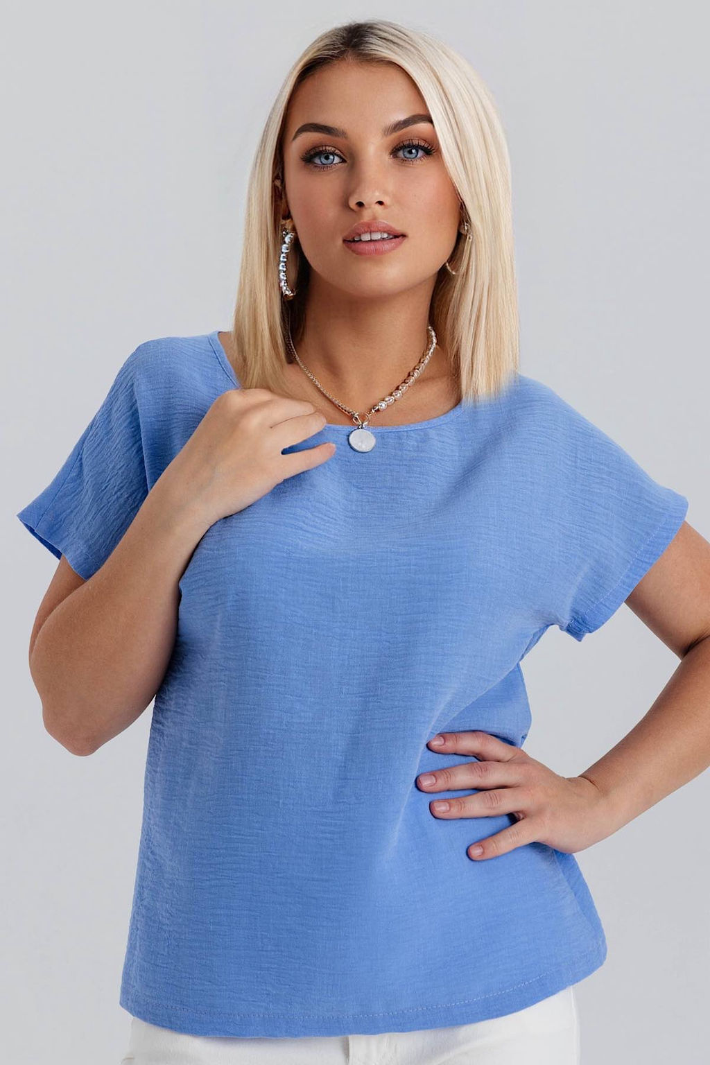 Блузка женская 4435/02/Голубой