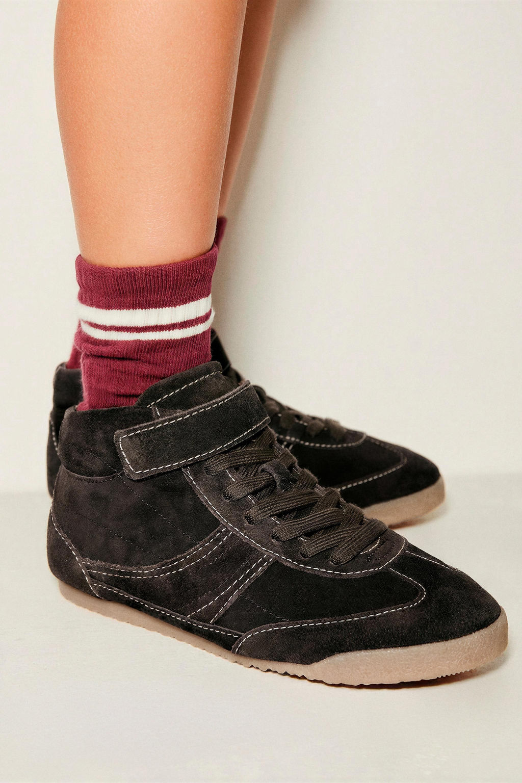 LEATHER BOXING HIGH-TOP SNEAKERS - Zara фото 10