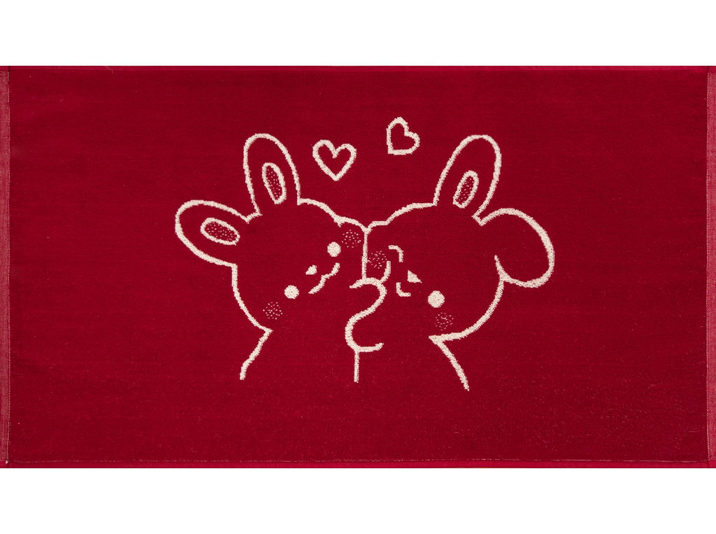 6с103.412ж1 Обнимашки(бордо) Полотенце махровое 50х90см