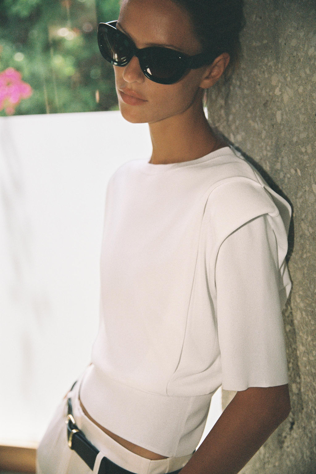 TOP PUNTO HOMBRERAS / Blanco - Zara фото 3