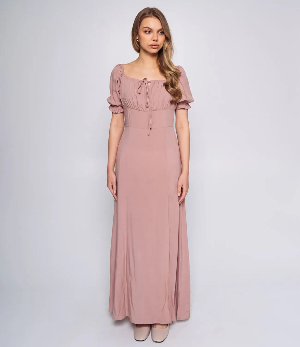 Платье #ОКТ035002, пудровый